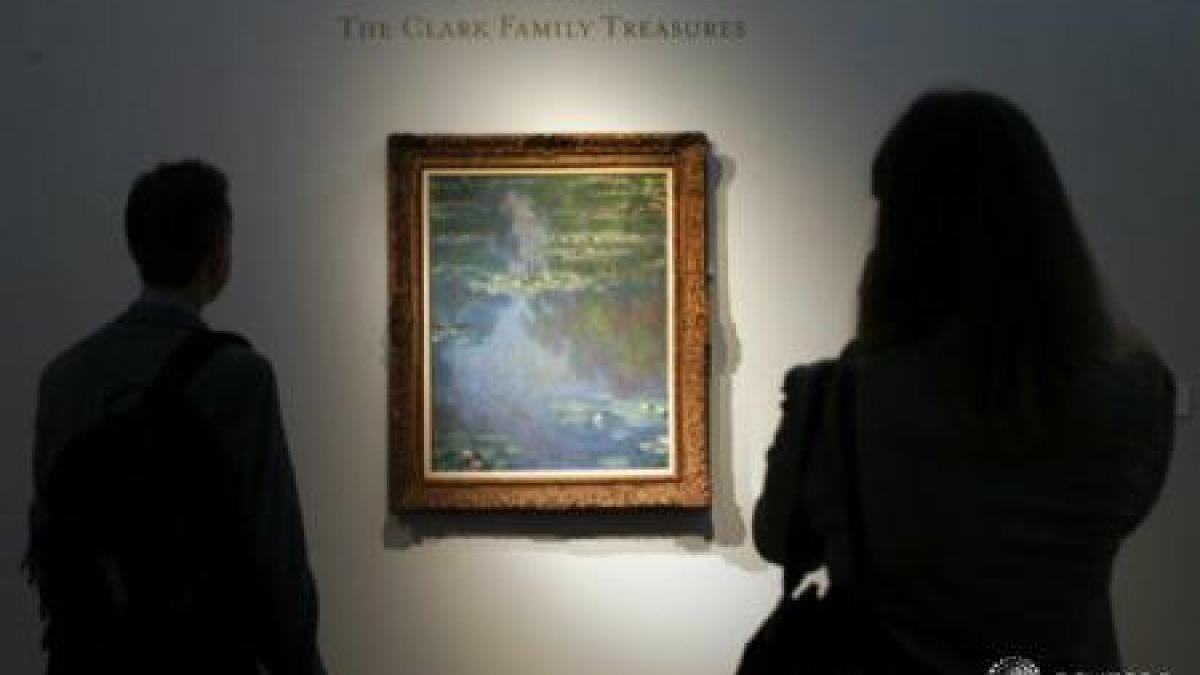 un tablou de monet s a vandut cu 27 milioane de dolari la o licitatie in new york