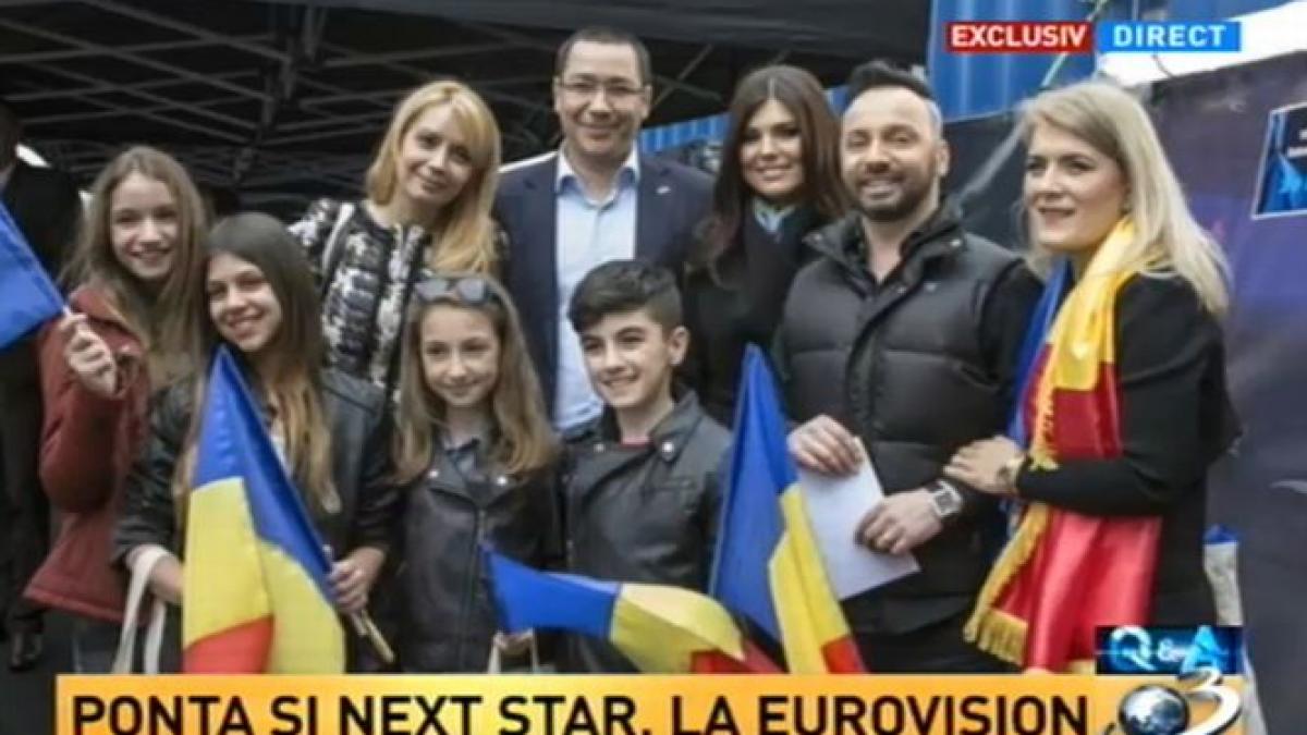 victor ponta s a fotografiat la copenhaga alaturi de reprezentantii romaniei la eurovision