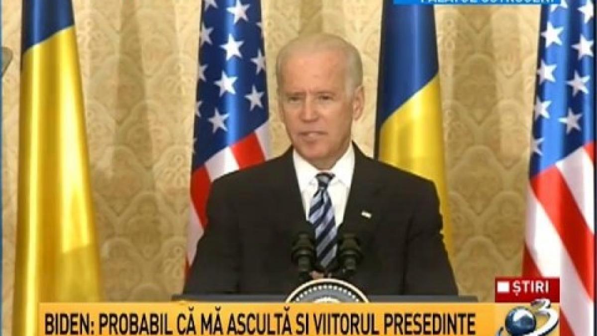 Joe Biden, the speech at the end of his visit to Romania: I might be addressing the future president