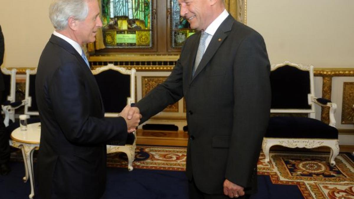 presedintele traian basescu s a intalnit cu senatorul american bob corker