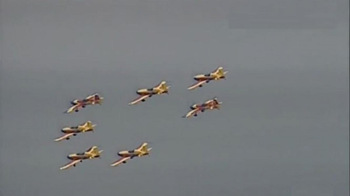 show aviatic la clinceni dedicat copiilor de 1 iunie