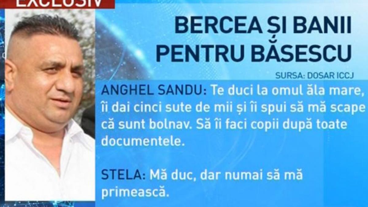 sinteza zilei interceptari explozive in care bercea vorbeste despre spaga