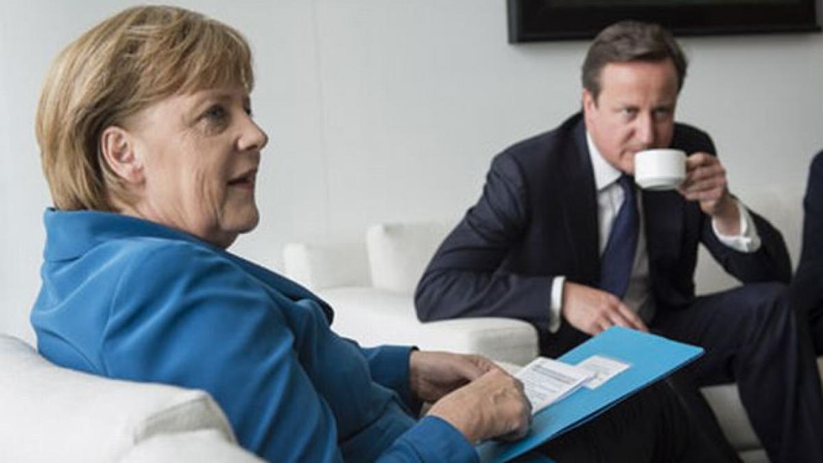 merkel si cameron au negociat persoana care va detine sefia comisiei europene