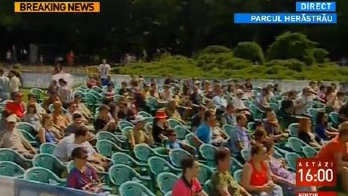 meciul simonei halep poate fi urmarit in parcul herastrau pe un ecran urias montat de primarie