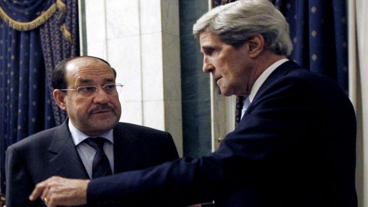 kerry a ajuns la bagdad si vrea sa reformeze guvernul maliki