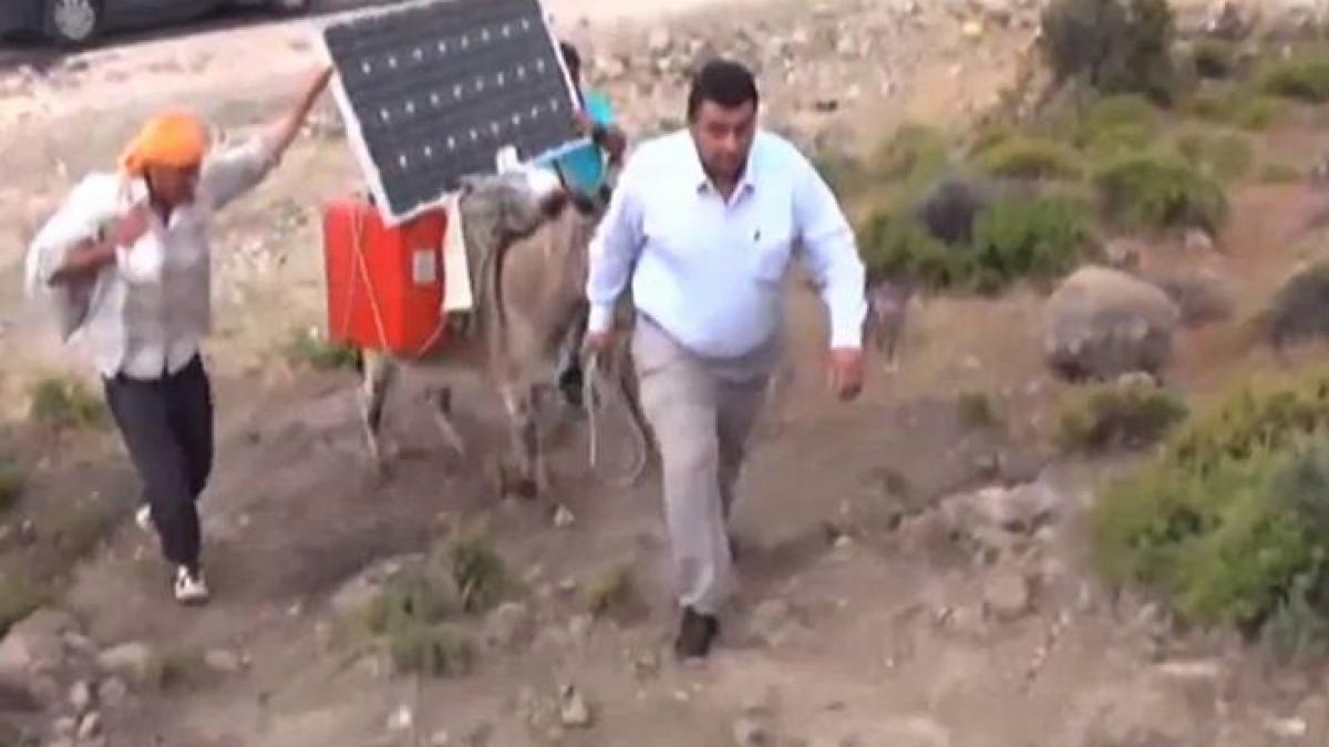 ciobanul ghita are concurenta in turcia panourile solare carate de magari asigura bateria