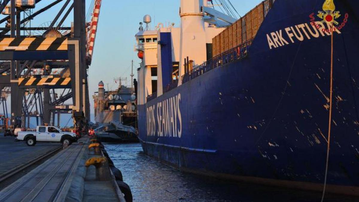 armele chimice din siria au ajuns intr un port italian