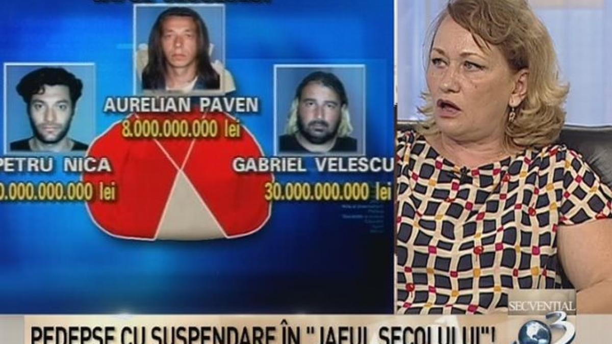 autorul jafului secolului din 2004 condamnat la 4 ani de inchisoare cu suspendare avocata camelia