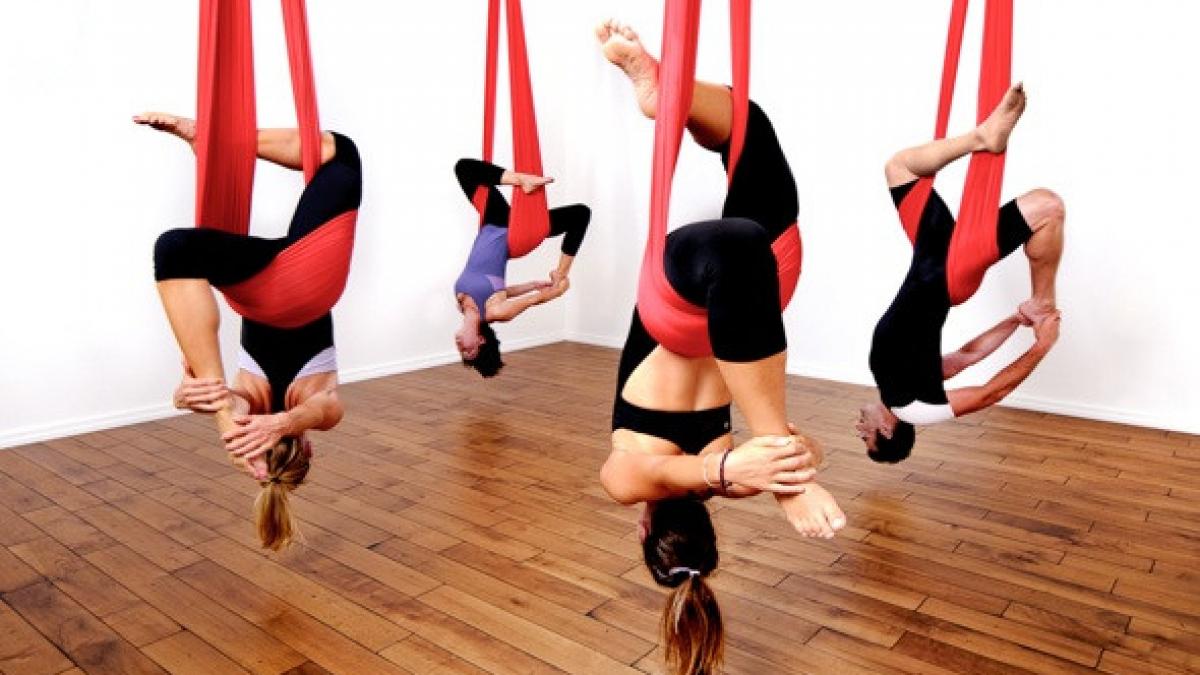 numai de bine aerial yoga slabesti si te relaxezi