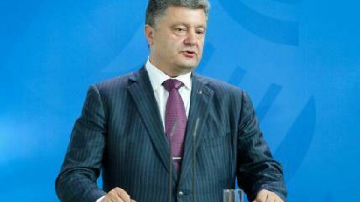 petro porosenko militarii ucraineni au reusit sa reduca de doua ori aria operatiunii speciale din