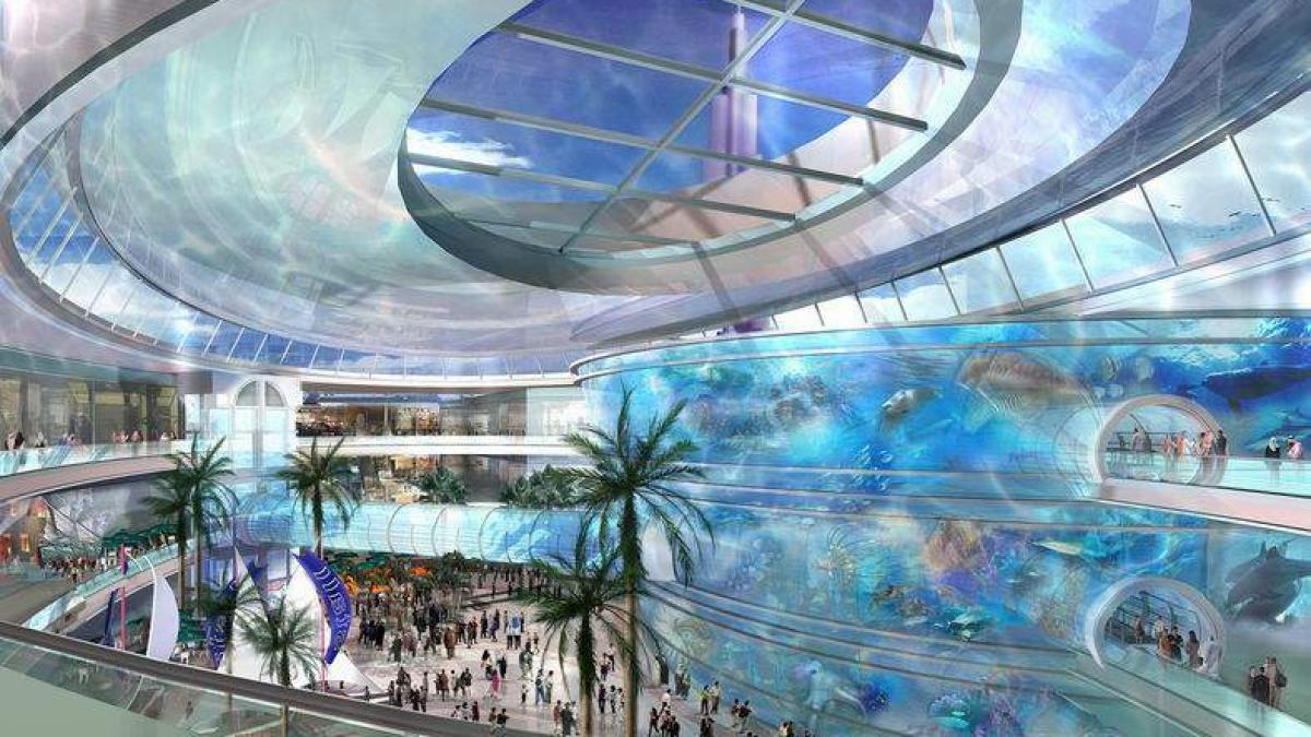 cel mai mare mall din lume va avea o suprafata de 4 5 milioane de metri patrati va putea fi