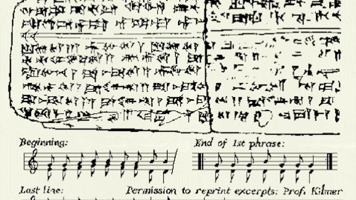 audio cea mai veche piesa muzicala din lume descoperita in siria