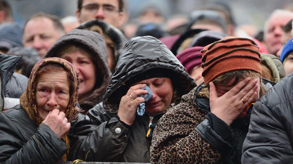 mesaje si imagini socante la televiziunea publica din rusia soldatii ucraineni au rastignit un