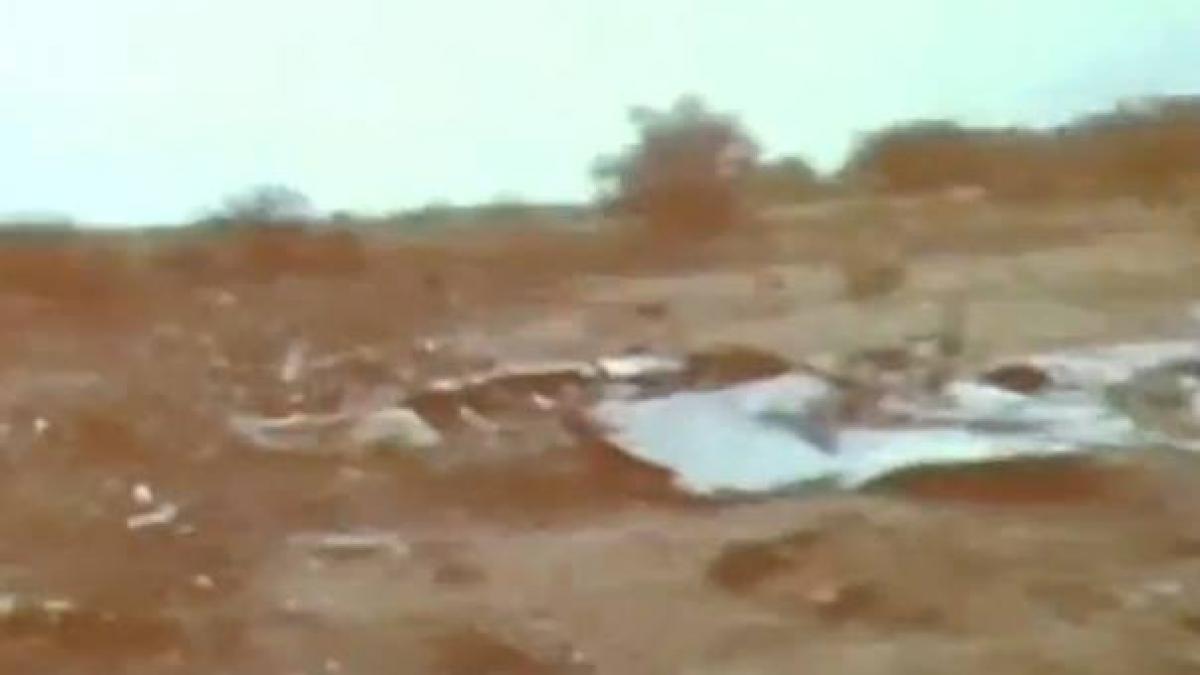 primele imagini cu avionul prabusit in mali