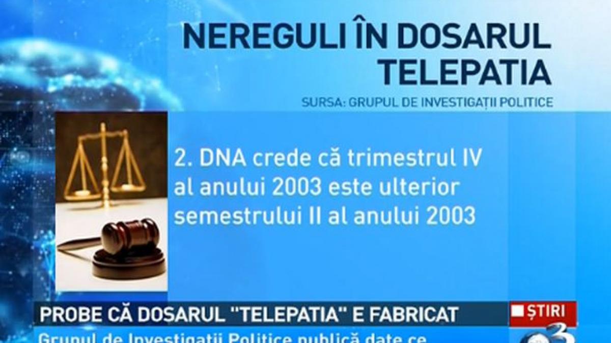grupul de investigatii politice publica date care demonstreaza ca dosarul telepatia este fabricat