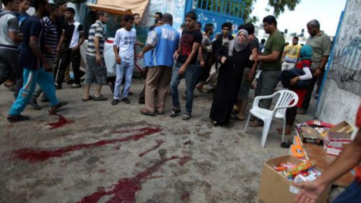 sute de palestinieni au strigat victorie la indemnul miscarii hamas