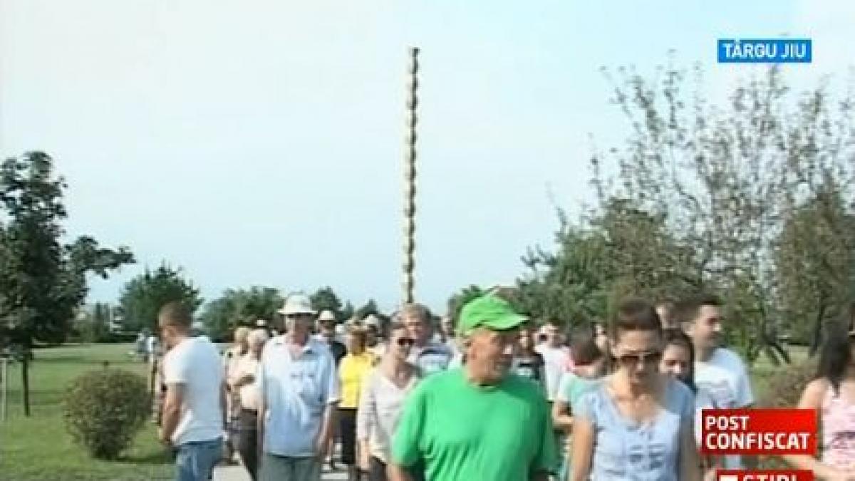 romanii s au plimbat si la targu jiu in numele libertatii