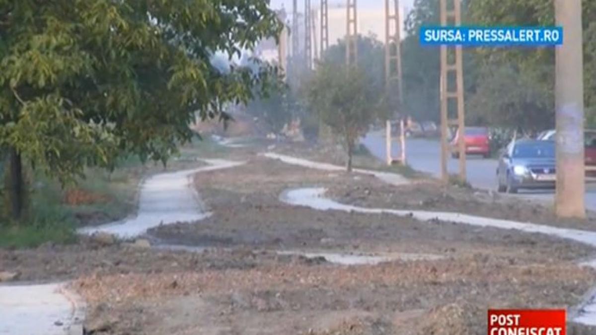 dorel loveste din nou vezi cum a trasat pistele pentru biciclisti de pe malul raului bega