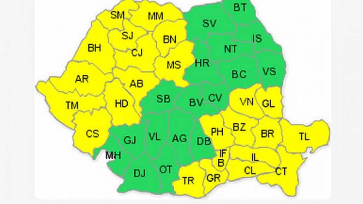 noi avertizari emise de meteorologi canicula in sud si sud est ploi torentiale in regiuni din vest
