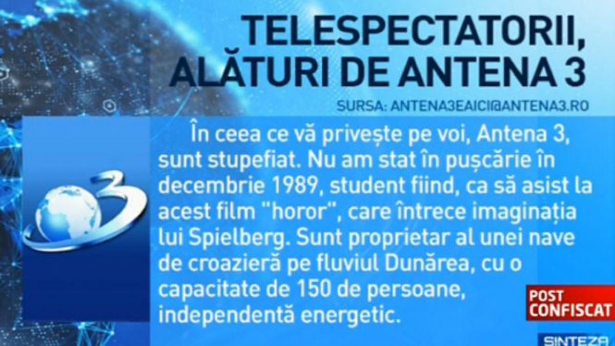 un telespectator ofera antenei 3 o nava de croaziera ca sa emita din apele internationale ale