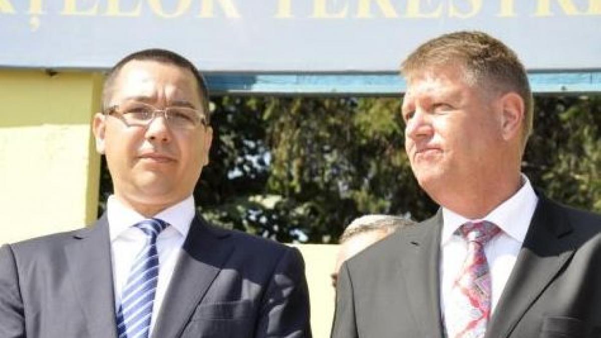 klaus iohannis nu coabitez cu ponta