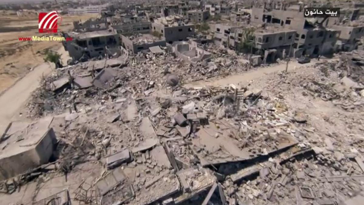 imagini cu dezastrul din fasia gaza orase intregi au fost sterse de pe fata pamantului in urma