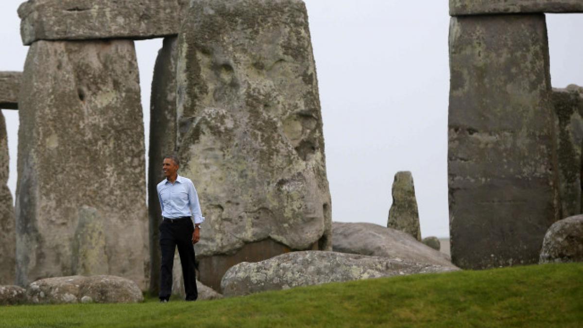vizita surpriza a presedintelui barack obama la stonehenge