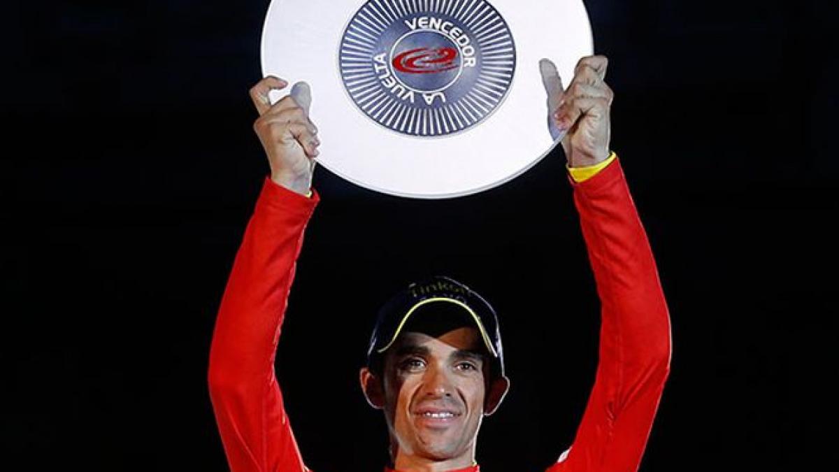 alberto contador a castigat pentru a treia oara in cariera turul spaniei