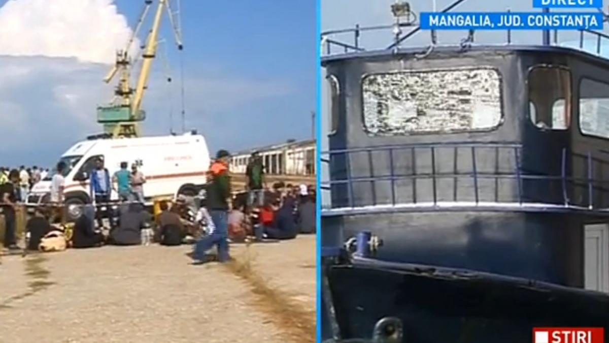 peste 100 de migranti salvati in ultima clipa de pe o nava in deriva in marea neagra