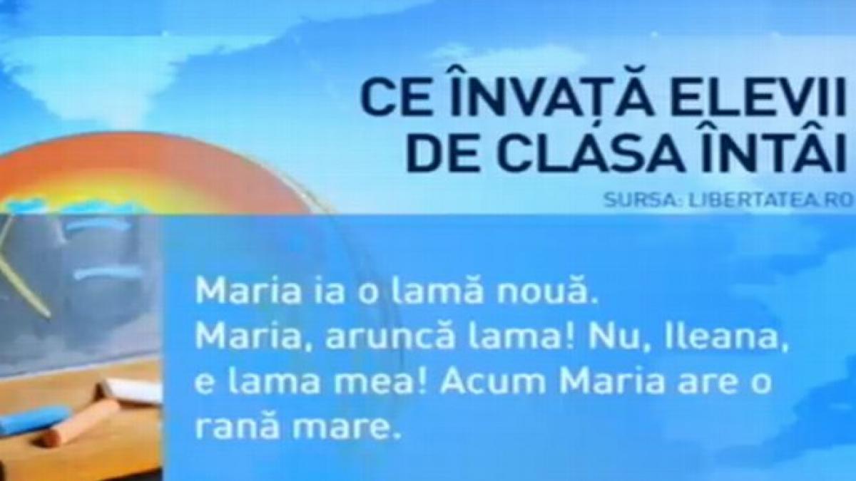 lectii delirante in abecedare ce invata elevii de clasa i