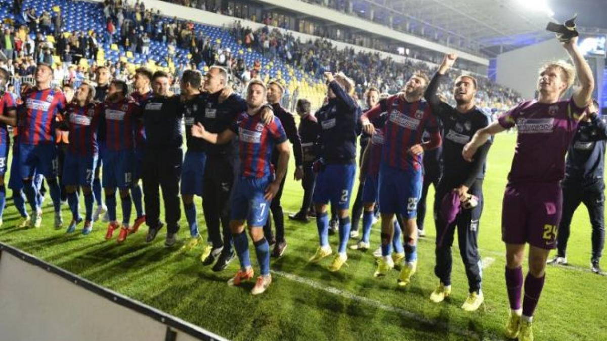 steaua ramane pe primul loc in liga i dupa 3 2 cu petrolul