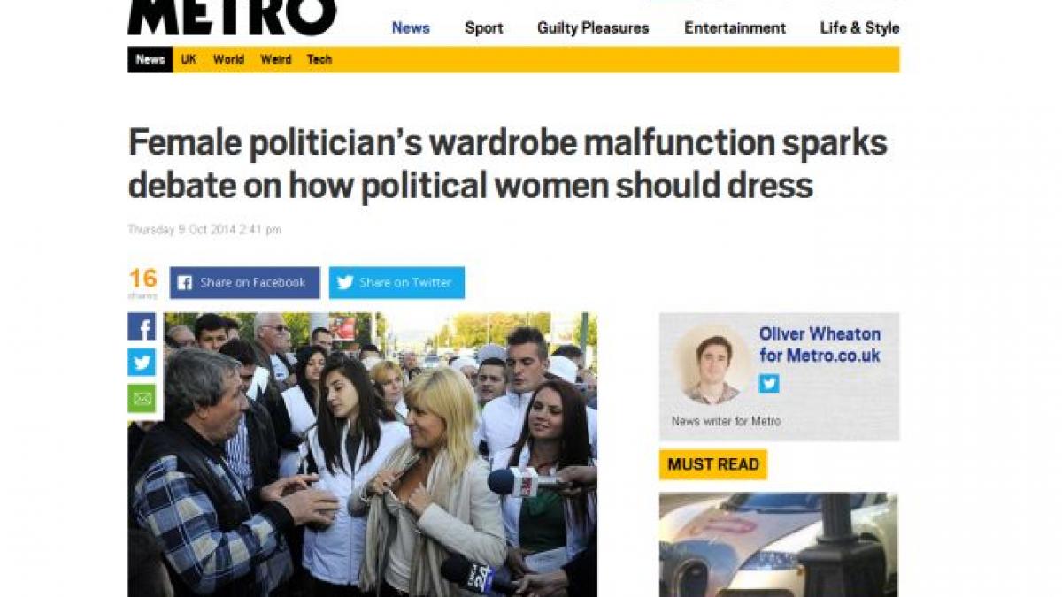 imagini in care udrea isi expune bustul intr o publicatie din marea britanie