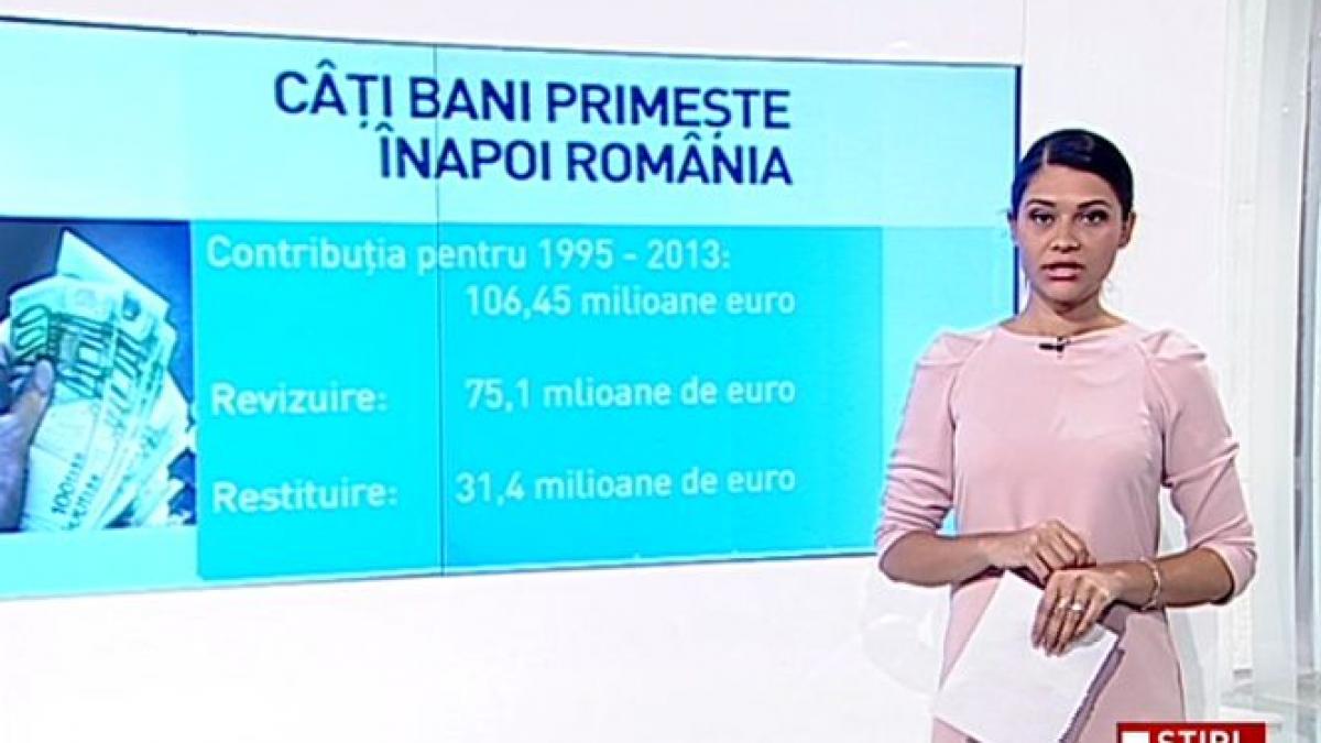 ue va returna romaniei 31 4 milioane de euro la inceputul lunii decembrie