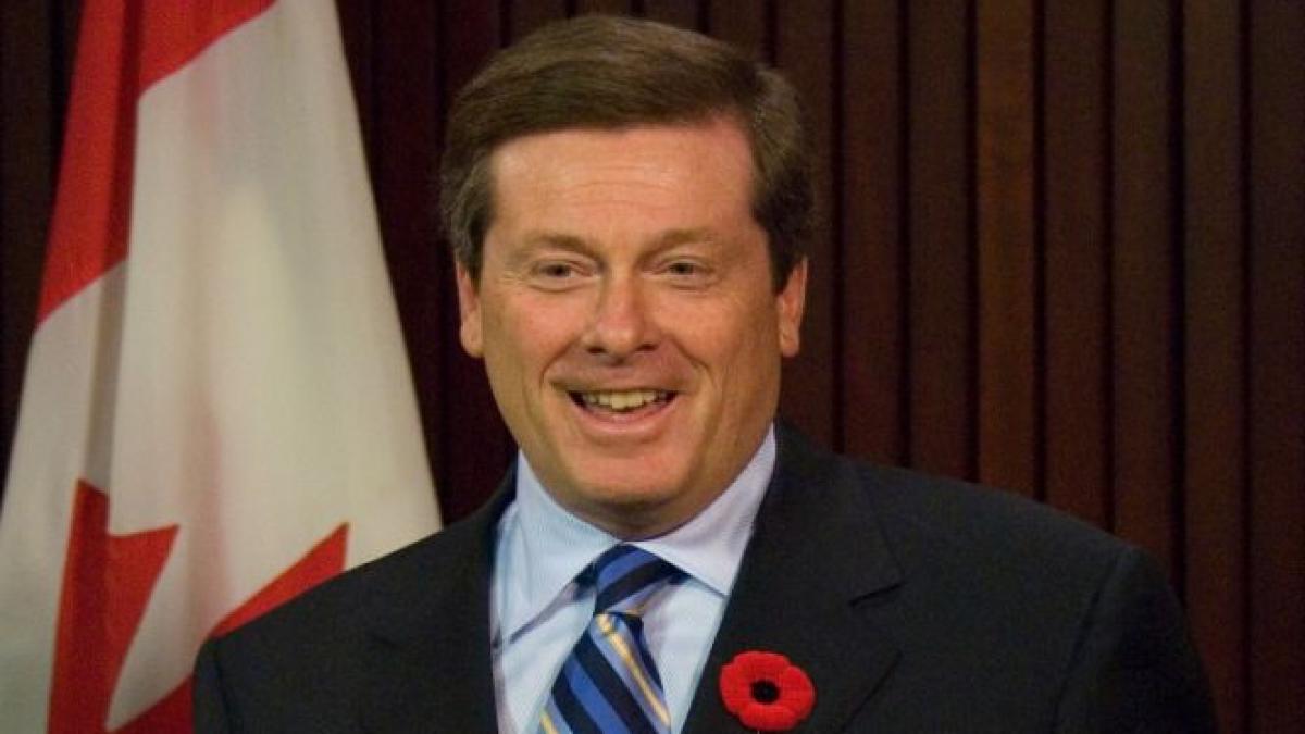 john tory este noul primar al orasului toronto si incearca sa spele imaginea deplorabila a