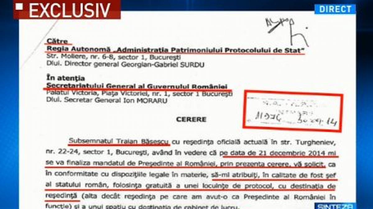 sinteza zilei actul care indica domeniul colosal de la snagov la care ravneste traian basescu