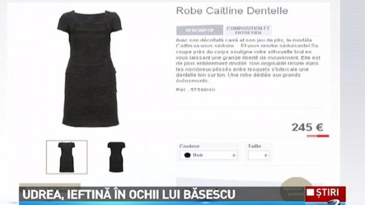 o alta minciuna a presedintelui basescu sustine ca udrea a facut cumparaturi intr un magazin foarte