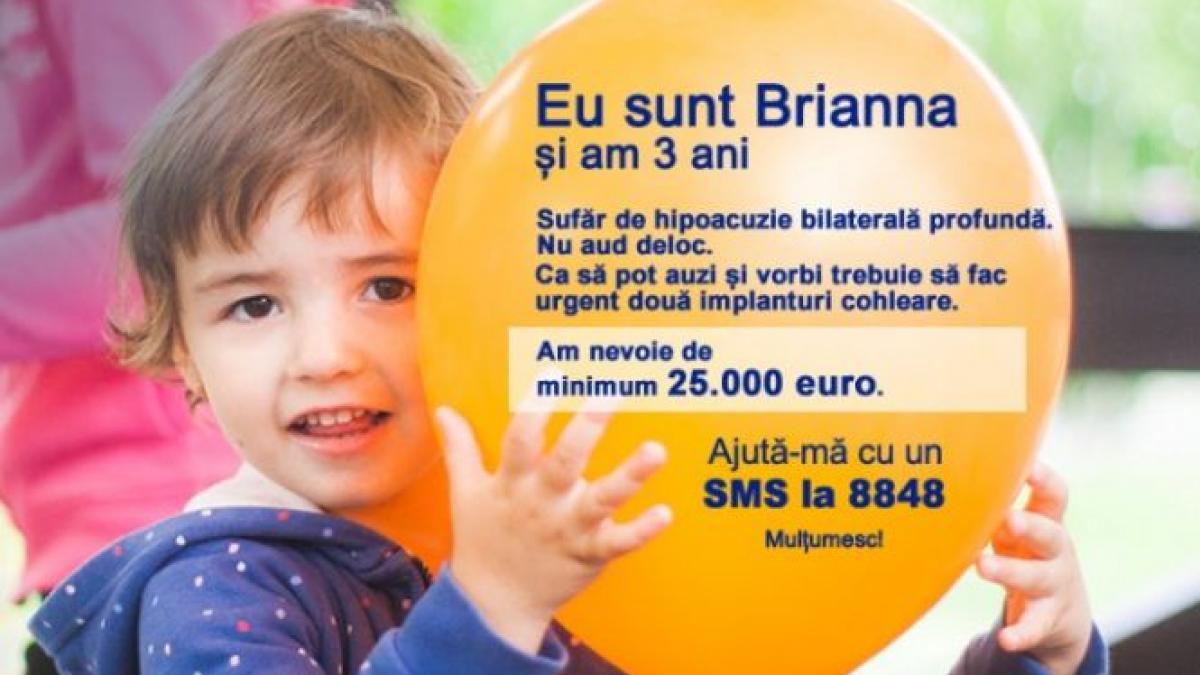 vreau sa ajut brianna are 3 ani si nu a auzit niciodata vocea mamei
