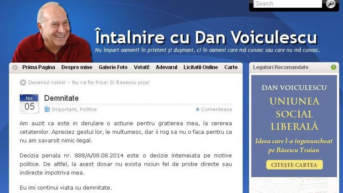dan voiculescu nu vreau gratierea nu am facut nimic ilegal