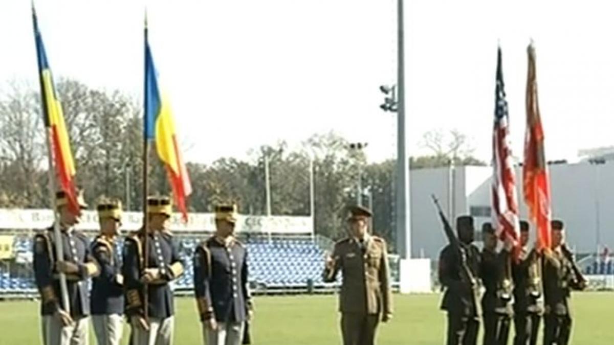 meci de rugby aniversar intre romania si sua disputat de militari ai celor doua tari