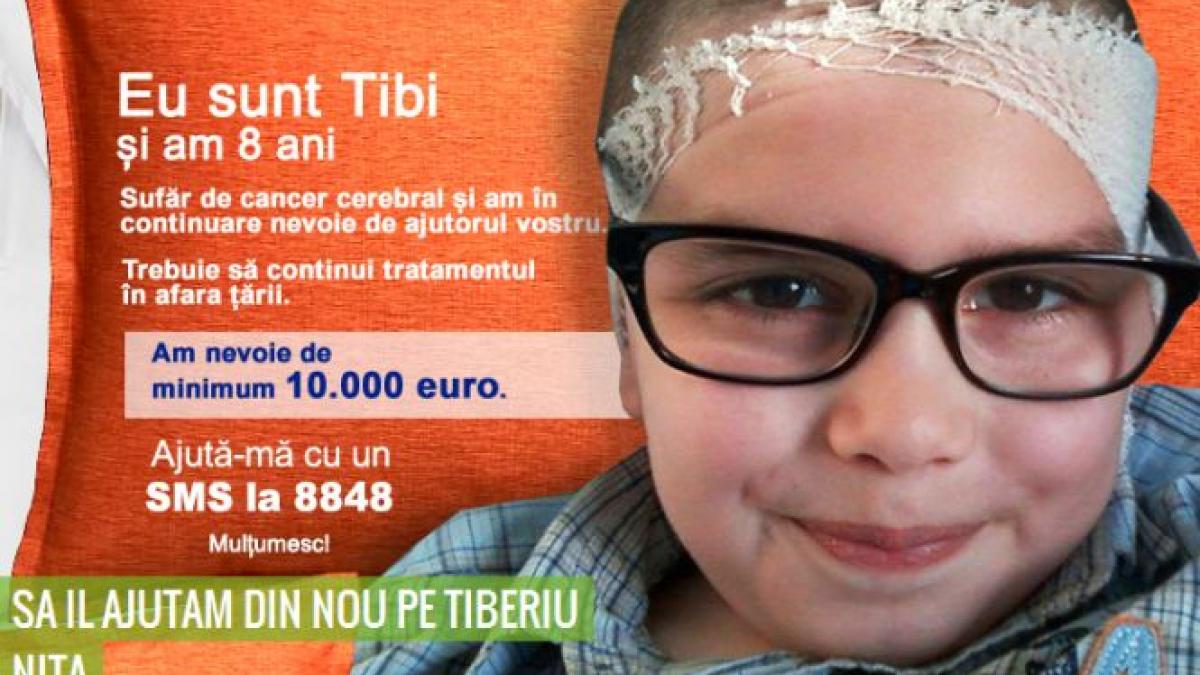 tibi un baietel de 8 ani care sufera de cancer cerebral are nevoie de ajutorul vostru