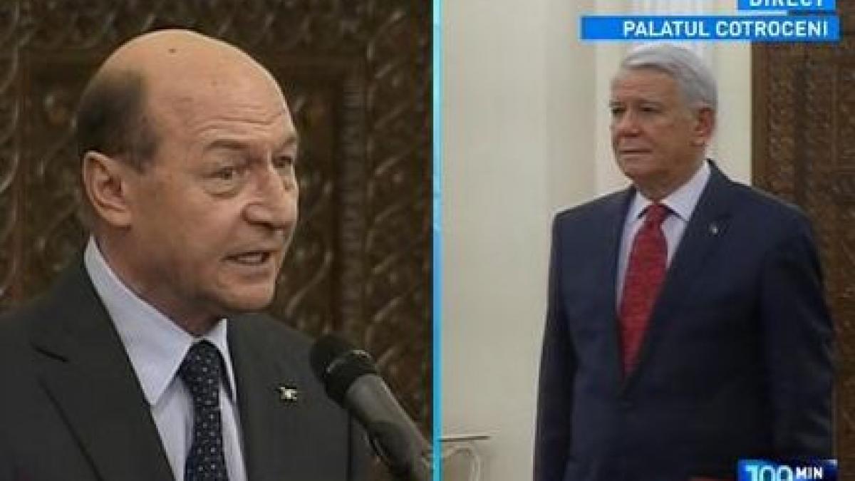 update traian basescu nu l ar fi numit pe teodor melescanu la externe dar a facut o datorita