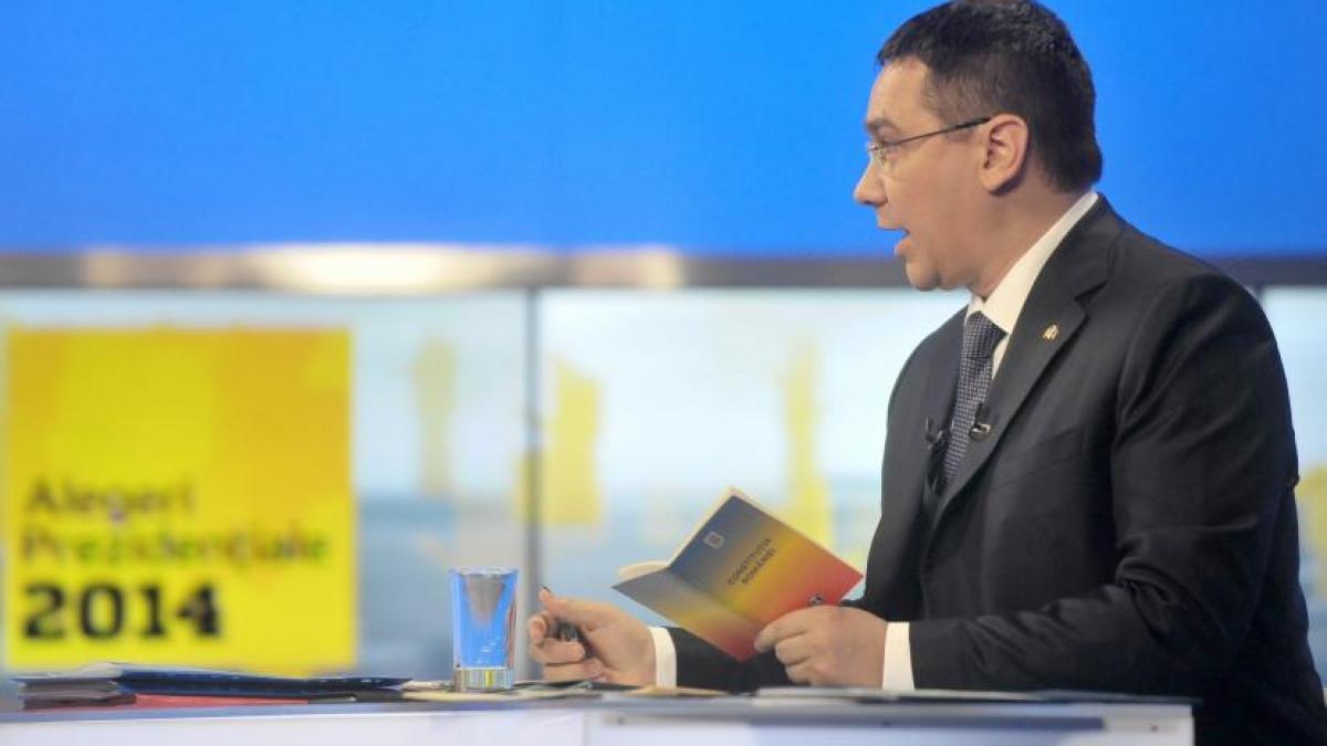 victor ponta m am pregatit pentru functia de presedinte nu pentru dezbatere