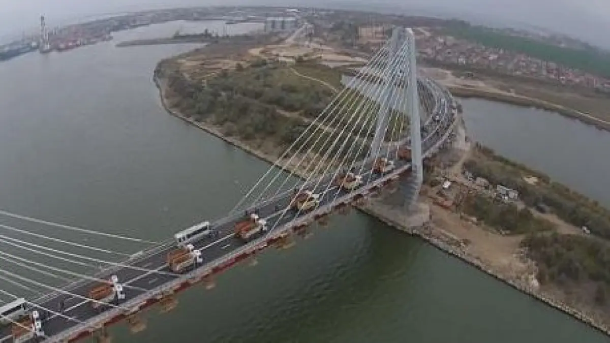video podul de la agigea va fi inaugurat in perioada sarbatorilor