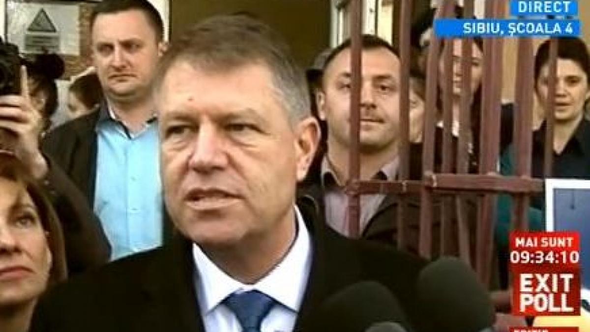 alegeri prezidentiale 2014 klaus iohannis am emotii am fost la biserica inainte de a vota