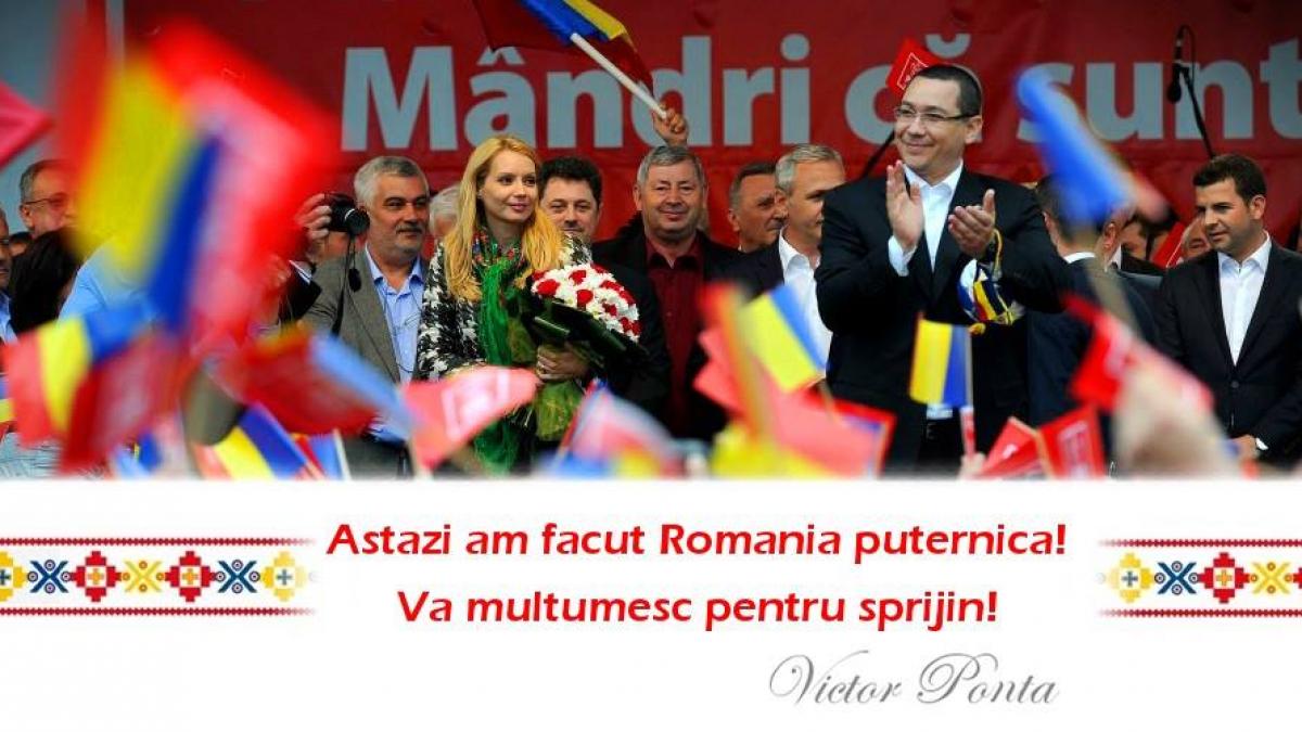 ponta primul mesaj pe facebook dupa exit poll uri astazi am facut romania puternica