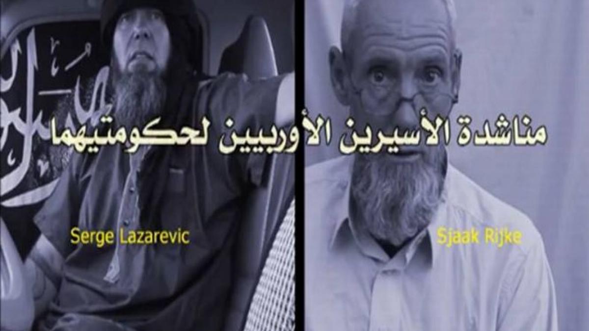 o grupare afiliata al qaeda a furnizat imagini cu doi occidentali tinuti ostatici din 2011 video