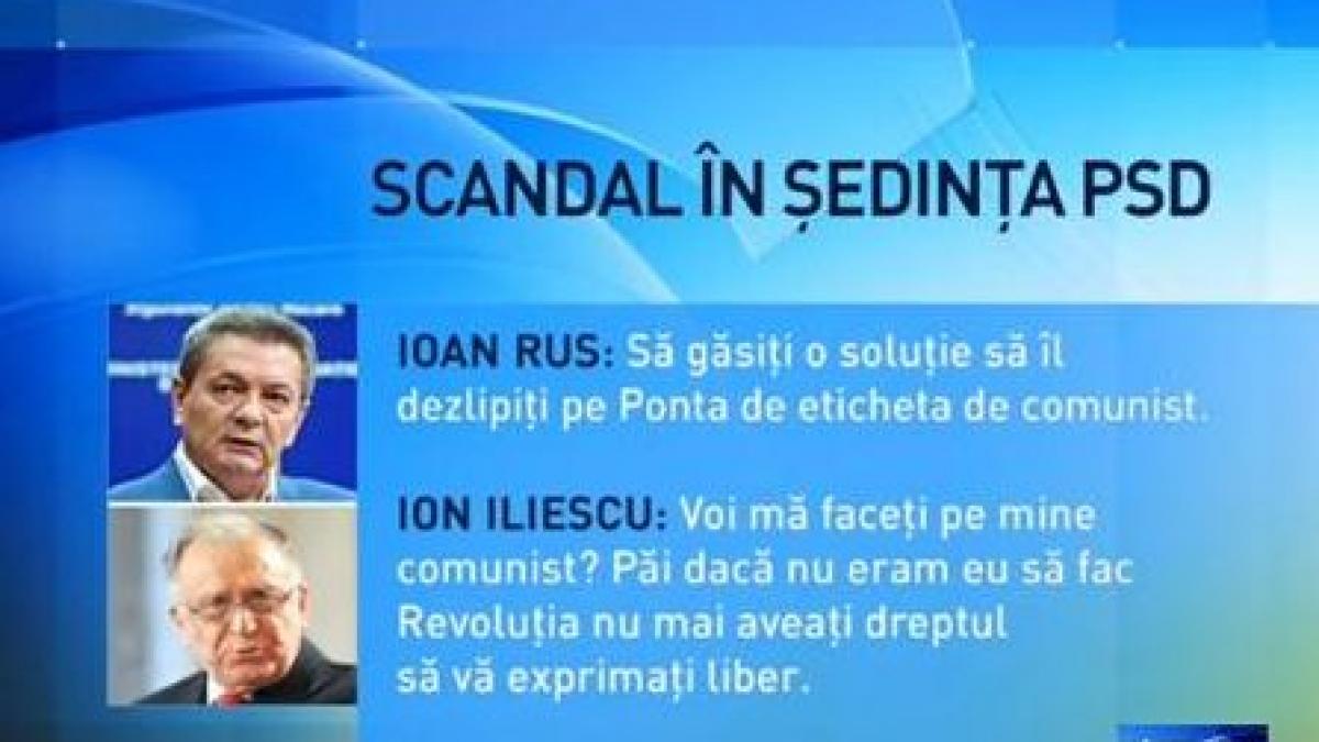 replici dure intre ioan rus si ion iliescu in sedinta psd