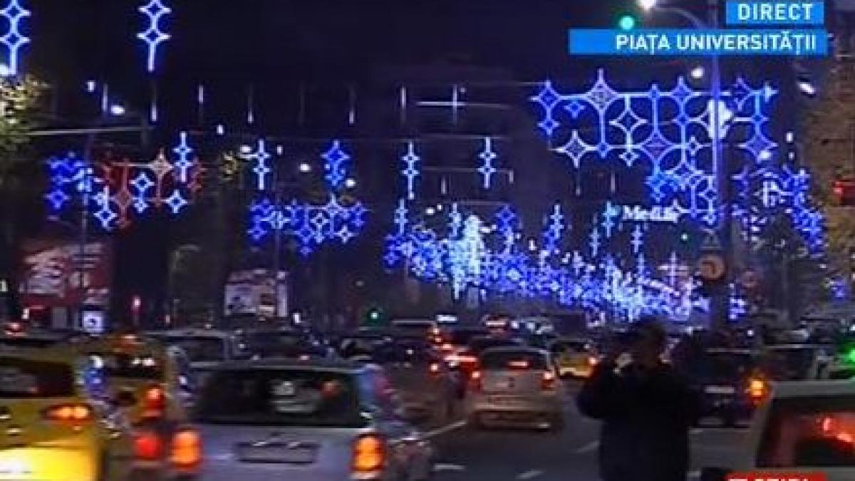 primarul sorin oprescu a aprins luminitele de craciun din capitala