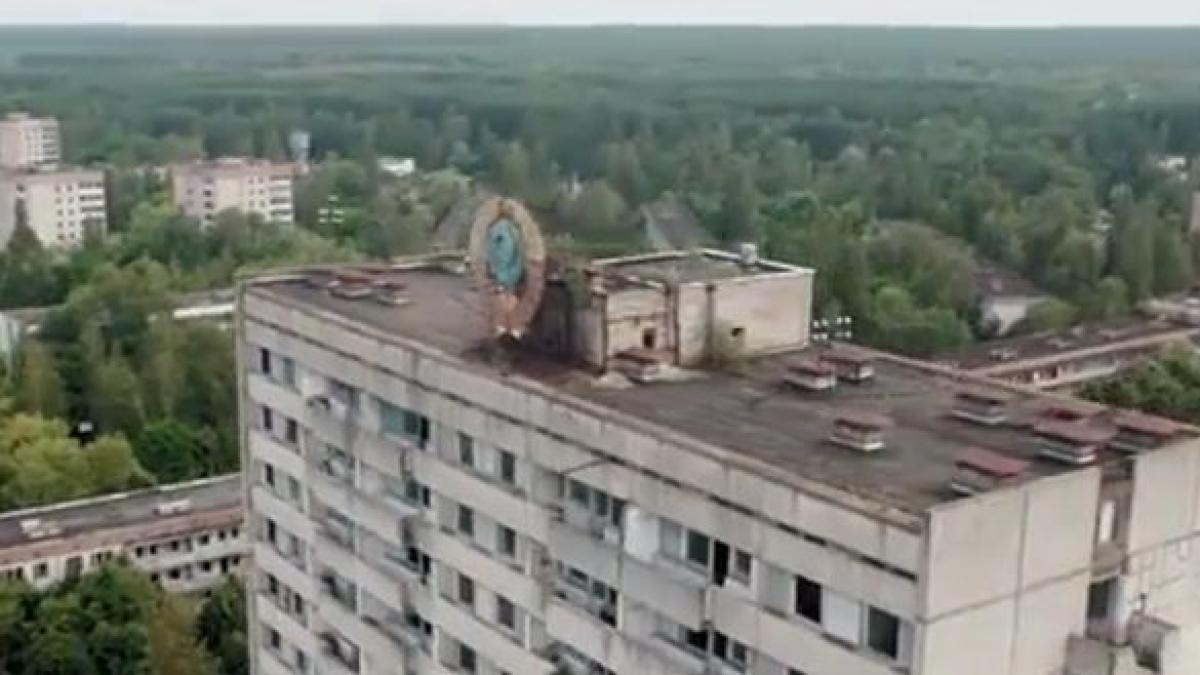 cum arata acum orasul fantoma de langa cernobil imagini filmate cu o drona