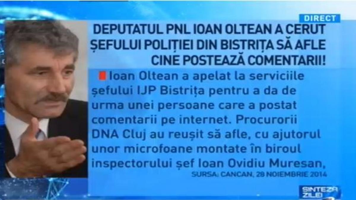 sinteza zilei politie politica la comanda lui ioan oltean